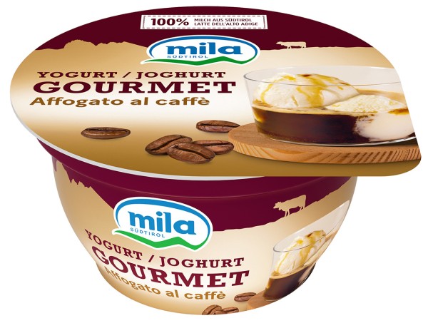 Joghurt Gourmet "Affogato mit Kaffee" - 125g - Mila - Bergmilch Südtirol