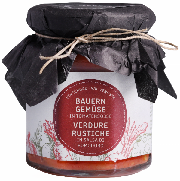 Verdure rustiche venostane in salsa di pomodoro - 210g - Lechner Herbert