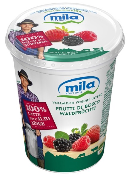 Compra Yogurt intero Frutti di bosco Mila - Latte Montagna Alto Adige 400g  I Pur Südtirol®