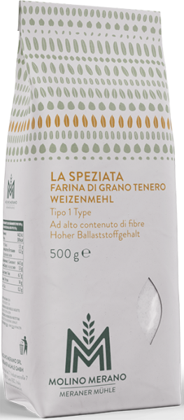 Farina di grano tenero tipo 2 "La Speziata" - 500g - Meraner Mühle