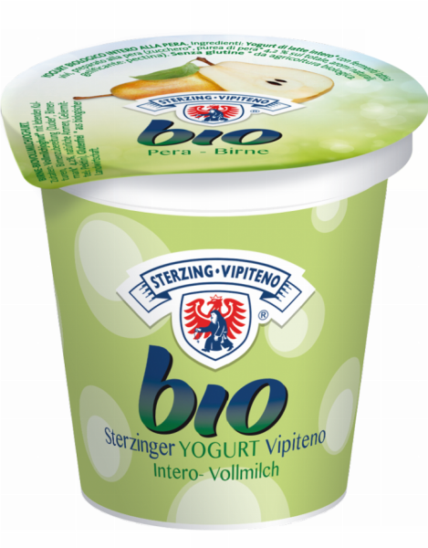 Birne Vollmilchjoghurt aus Heumilch Bio - 125g - Milchhof Sterzing