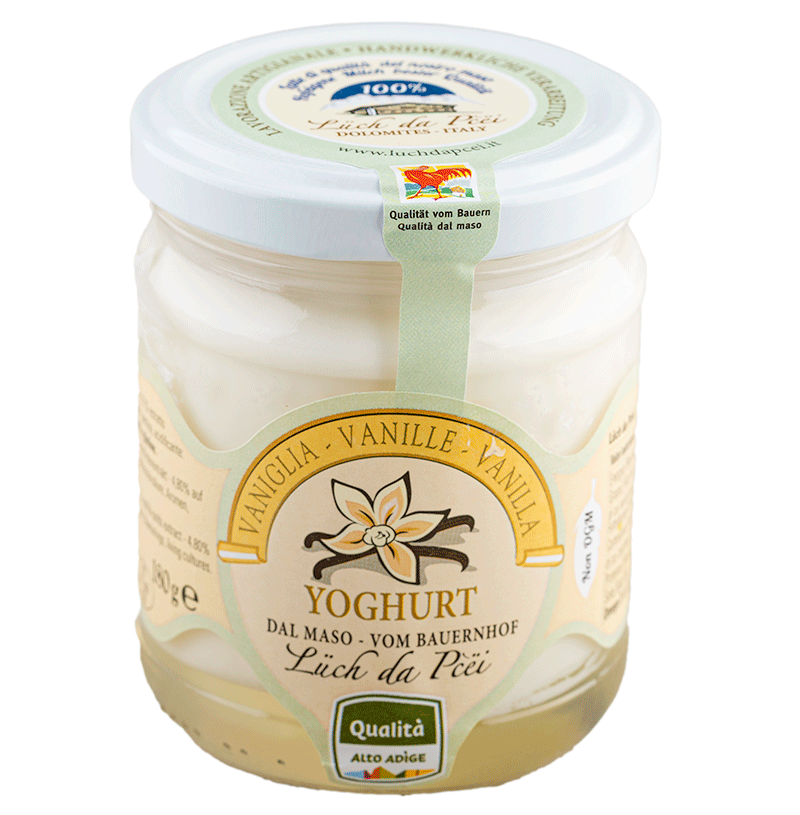 Compra Yogurt alla vaniglia dal maso Lüch da Pcëi 180g I Pur Südtirol®