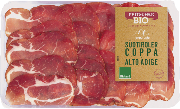 Coppa affettata bio "Bioland" - 70g - Metzgerei Pfitscher