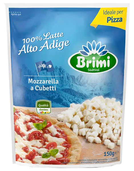 Mozzarella in cubetti - 150g - Brimi