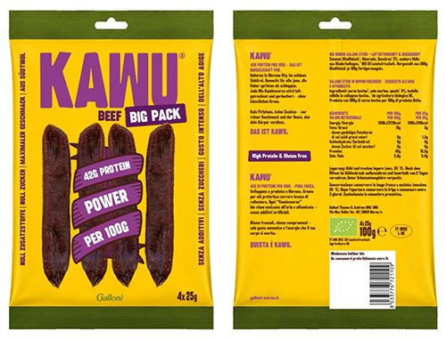 Kawu Beef Salami 4 pezzi BIO - 100g - Galloni Metzgerei