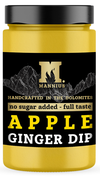 Sauce Apple Ginger NO SUGAR ADDED - 250g - Mannius