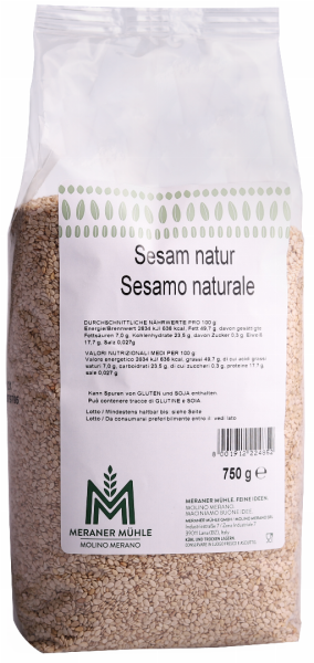 Sesamo naturale - 750g - Meraner Mühle