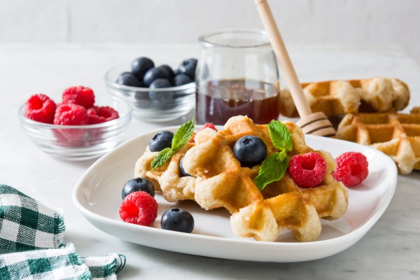 Waffle allo yogurt