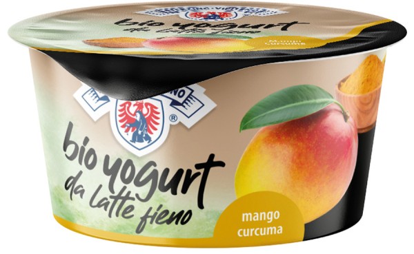 Mango Kurkuma Yogurt intero da latte fieno bio - 170g - Milchhof Sterzing