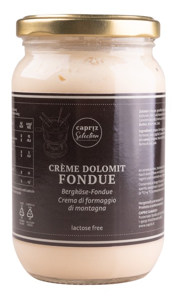 Creme Dolomit Fondue - 340g - Capriz Feinkäserei