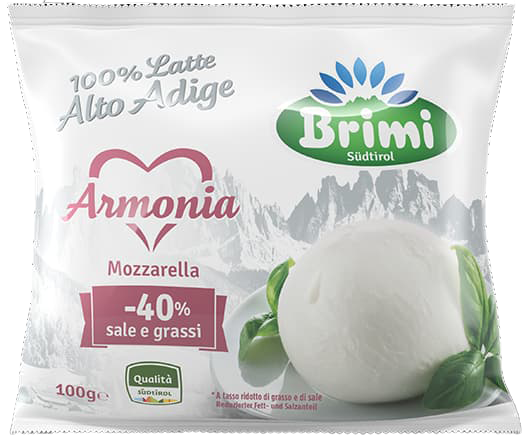 Mozzarella Armonia -40% Salz & Fett - 100g - Brimi