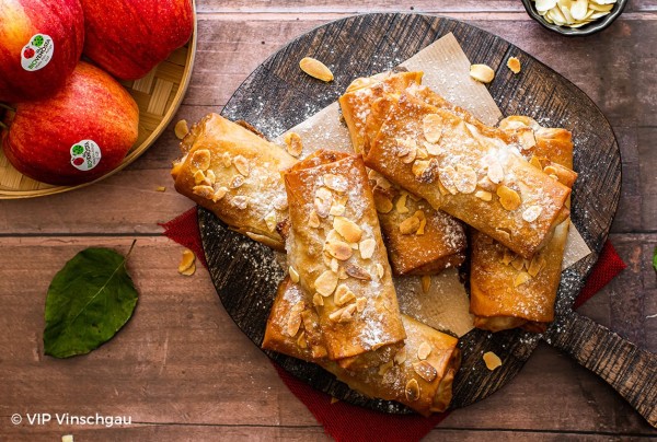 Ministrudel mit Bio-Gala Äpfeln