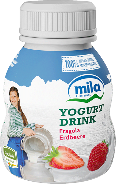 Yogurt da bere Fragola - 200g - Mila - Bergmilch Südtirol