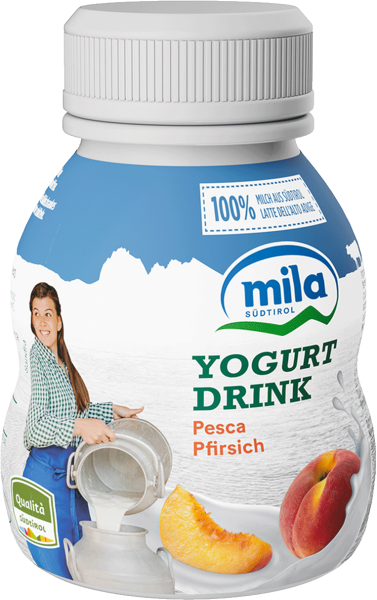 Yogurt da bere Pesca - 200g - Mila - Bergmilch Südtirol