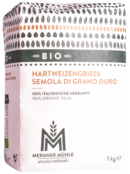 Hartweizengrieß Bio - 1kg - Meraner Mühle
