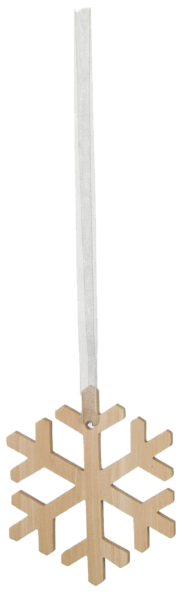Pendente natalizio in cirmolo - fiocco di neve - 1Stck. - Schnalser Säge