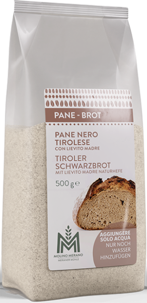 Backmischung Tiroler Schwarzbrot - 500g - Meraner Mühle
