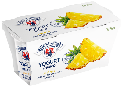 Ananas Yogurt intero - 250g - Milchhof Sterzing