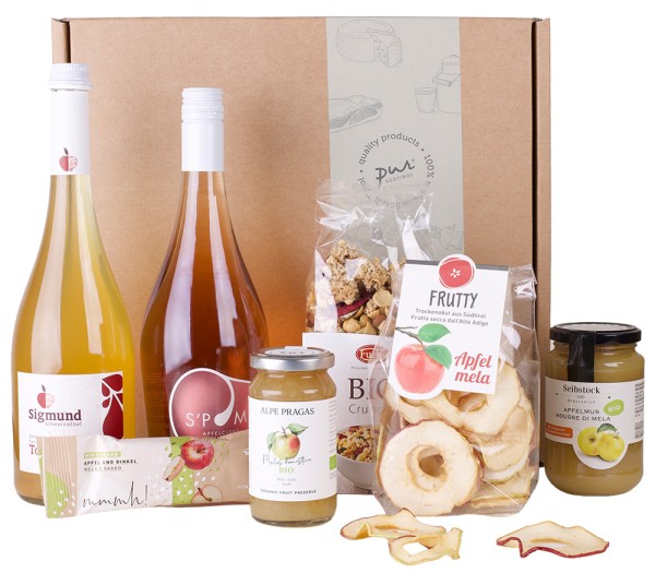"Apfelglück" Geschenkkarton - 1St. - Pur Geschenke 