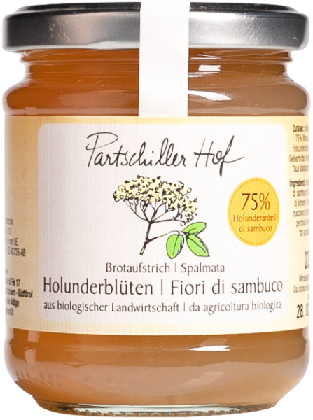 Holunderblüte Bio Fruchtaufstrich - 230g - Partschillerhof