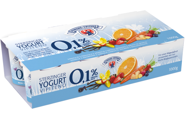 Magerjoghurt Früchte klassisch - 1000g - Milchhof Sterzing