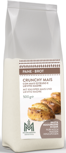 Miscela per pane crunchy mais - 500g - Meraner Mühle