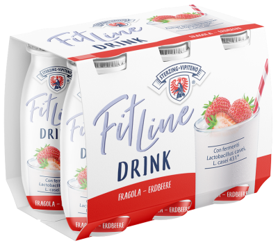 Trinkjoghurt Erdbeere Fitline - 600ml - Milchhof Sterzing