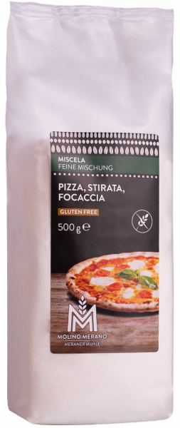 Backmischung Pizza, Stirata, Focaccia glutenfrei Meraner Mühle 500g ...