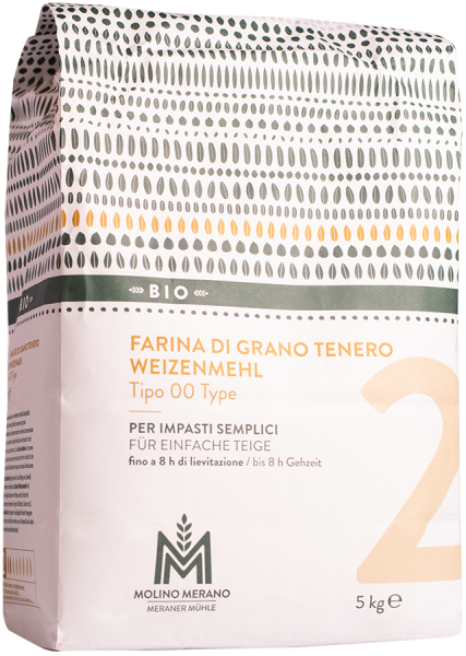 Weizenmehl Nr. 2 Type 00 Bio - 5kg - Meraner Mühle