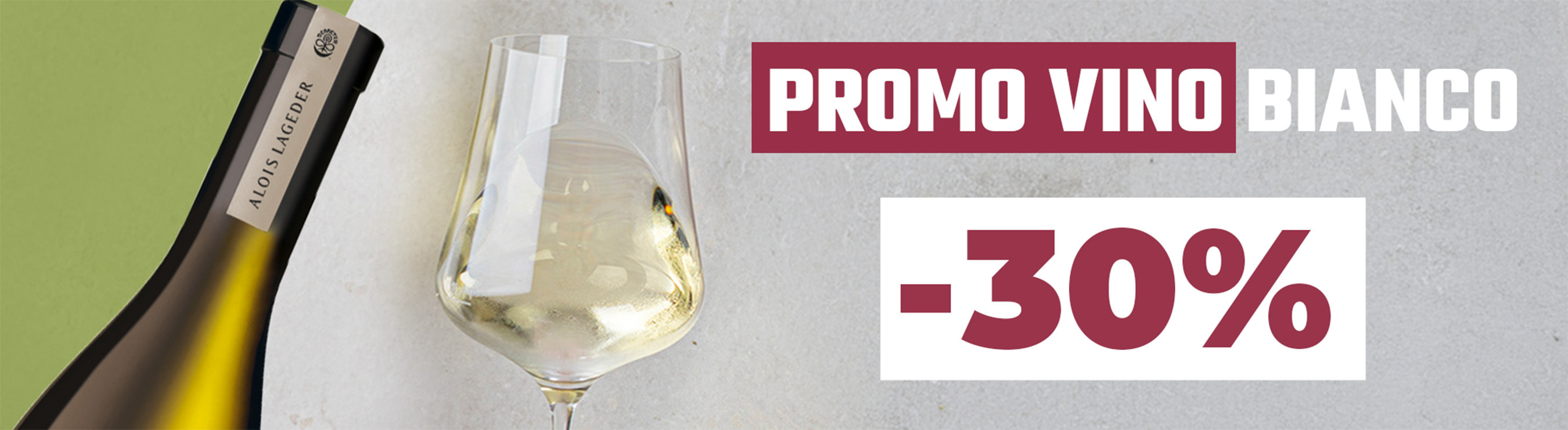 Fino al -30% sui migliori vini bianchi