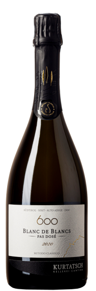 Südtirol Sekt Extra Brut Blanc de Blanc DOC Riserva 600 1er KA 2020 - 0.75l - Kellerei Kurtatsch
