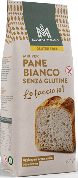 Mischung für Weißbrot glutenfrei - 500g - Meraner Mühle