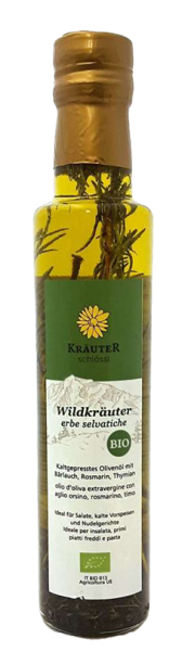 Olivenöl mit Zitrone, Thymian und Wacholder Bio - 250ml - Plima Südtirol