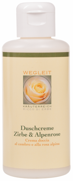 Duschcreme mit Zirbe und Alpenrose Bio - 200ml - Kräuterreich Wegleit