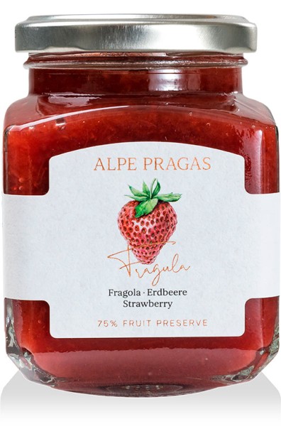 Erdbeere Fruchtaufstrich 600g - 600g - Alpe Pragas