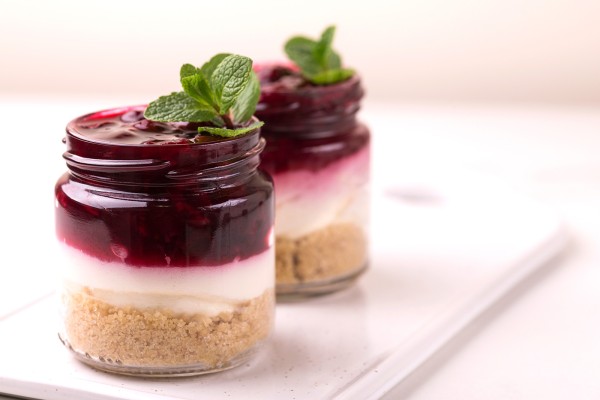 Joghurtcreme mit Beeren