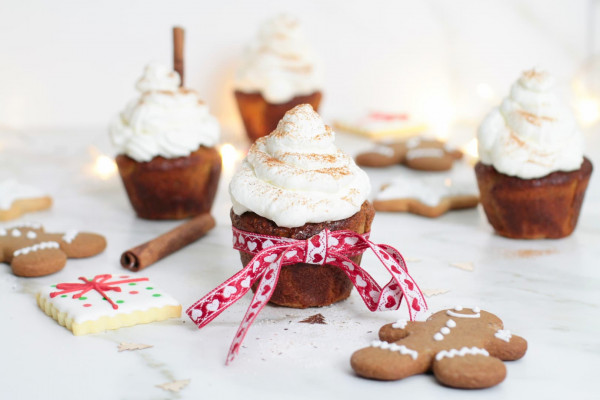 Cupcake di grano saraceno con crema al mascarpone