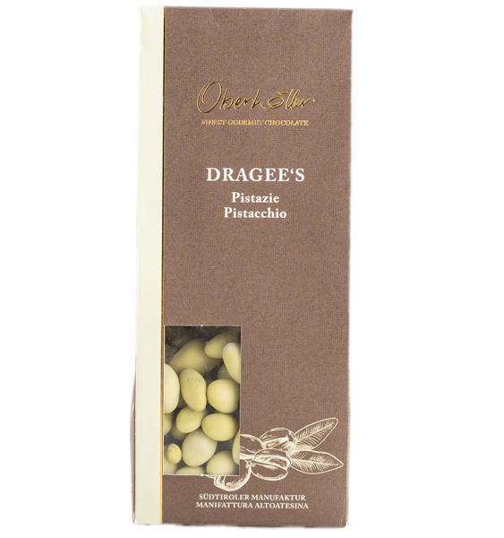 Dragées con pistacchi e cioccolato bianco - 100g - Oberhöller