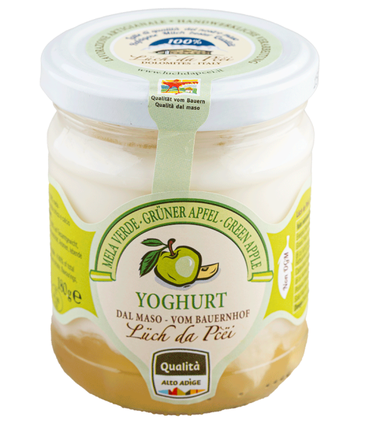 Grüner Apfel-Joghurt vom Bauernhof - 180g - Lüch da Pcëi