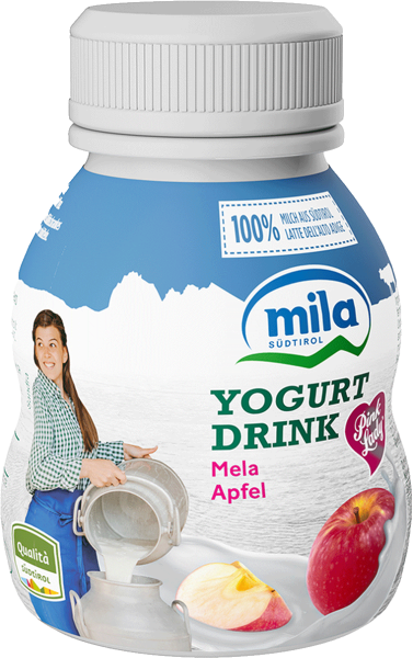 Yogurt da bere Mela Pink Lady - 200g - Mila - Bergmilch Südtirol