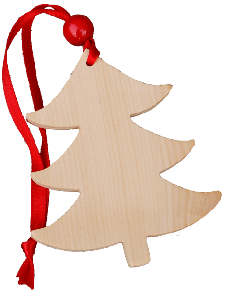 "Bäumchen" Weihnachtsanhänger aus Zirmholz - 1St. - Schnalser Säge