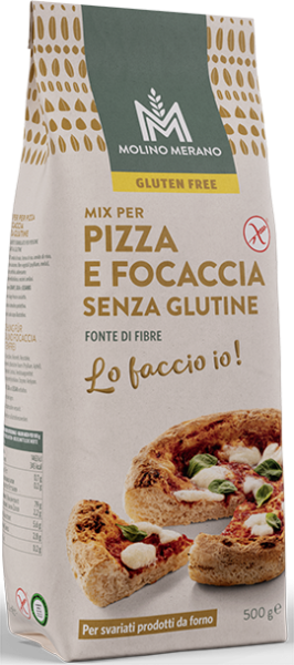 Mischung für Pizza und Focaccia glutenfrei - 500g - Meraner Mühle