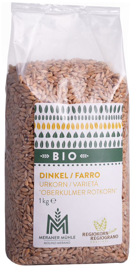 Dinkelkorn Regiokorn Bio Meraner Mühle 1kg kaufen I Pur Südtirol®