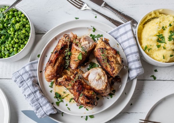 Involtini di manzo con vari contorni