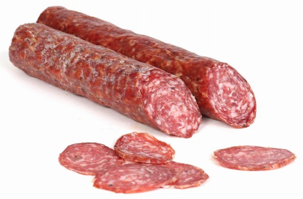 Knoblauchsalami 1/2 vak - 180g - Metzgerei Rinner
