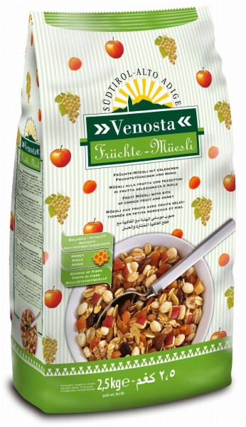 Müsli mit Früchten Venosta Fuchs Privatmühle 2.5kg kaufen I Pur Südtirol®