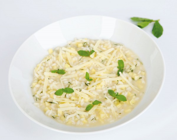 Minze-Apfel-Risotto