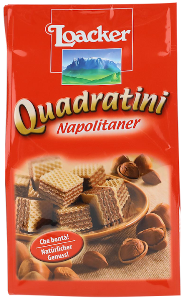 Quadratini Napolitaner - 125g - Loacker
