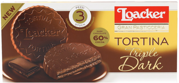 Tortina Triple Dark - 63g - Loacker