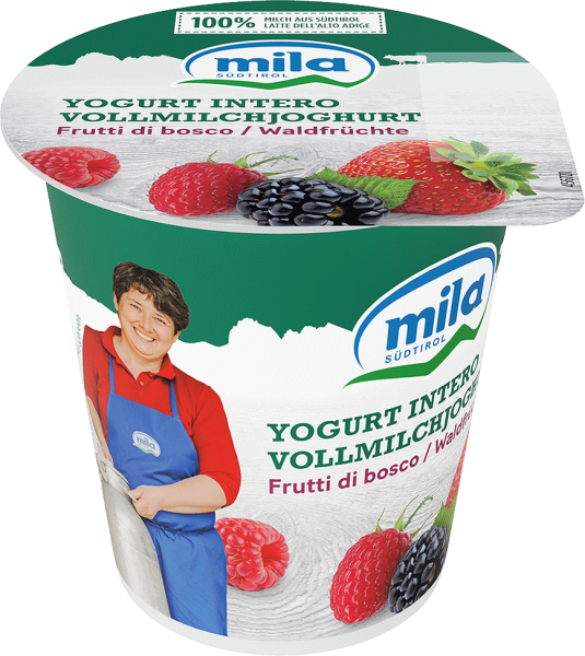 Vollmilchjoghurt Waldfrüchte - 125g - Mila - Bergmilch Südtirol